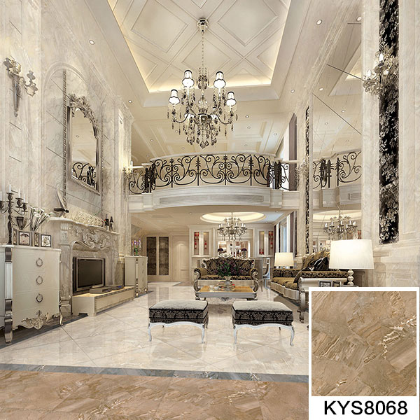 j9游戏全抛釉瓷砖：格兰石KYP8068成效图