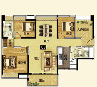 j9游戏家装：拉萨灯湖华府133㎡现代简约装建成效鉴赏