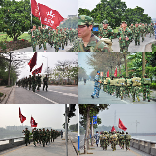 10公里野表拉练，我们跑步前进
